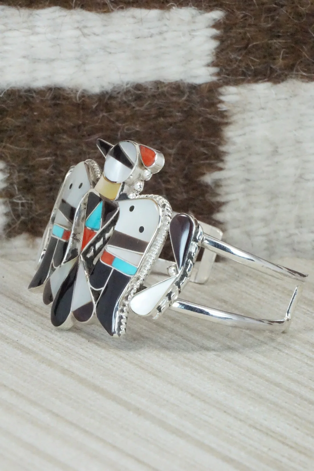 Multi Stone & Sterling Silver Inlay Jewelry Set - Bobby Shack - Image 10