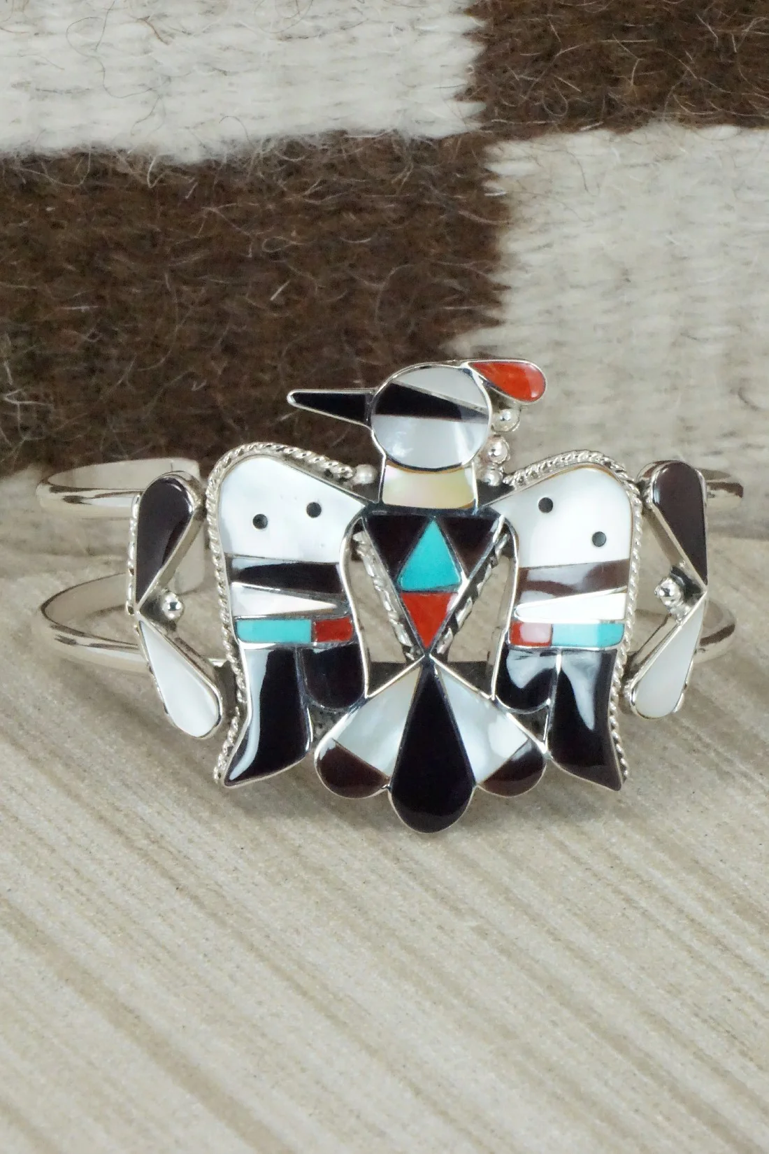 Multi Stone & Sterling Silver Inlay Jewelry Set - Bobby Shack - Image 9