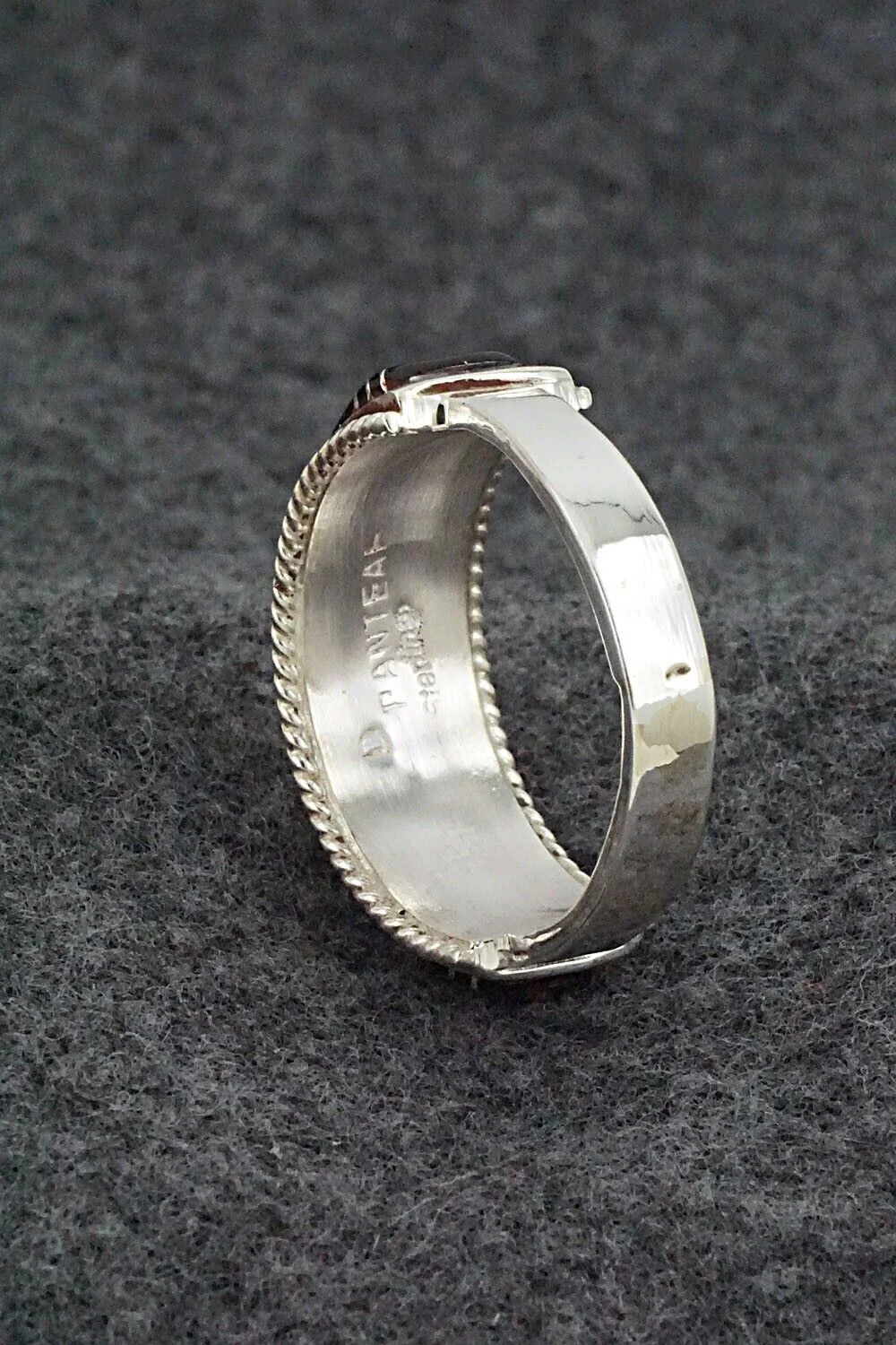 Onyx & Sterling Silver Ring - Deirdre Luna Panteah - Size 13.5 - Image 6