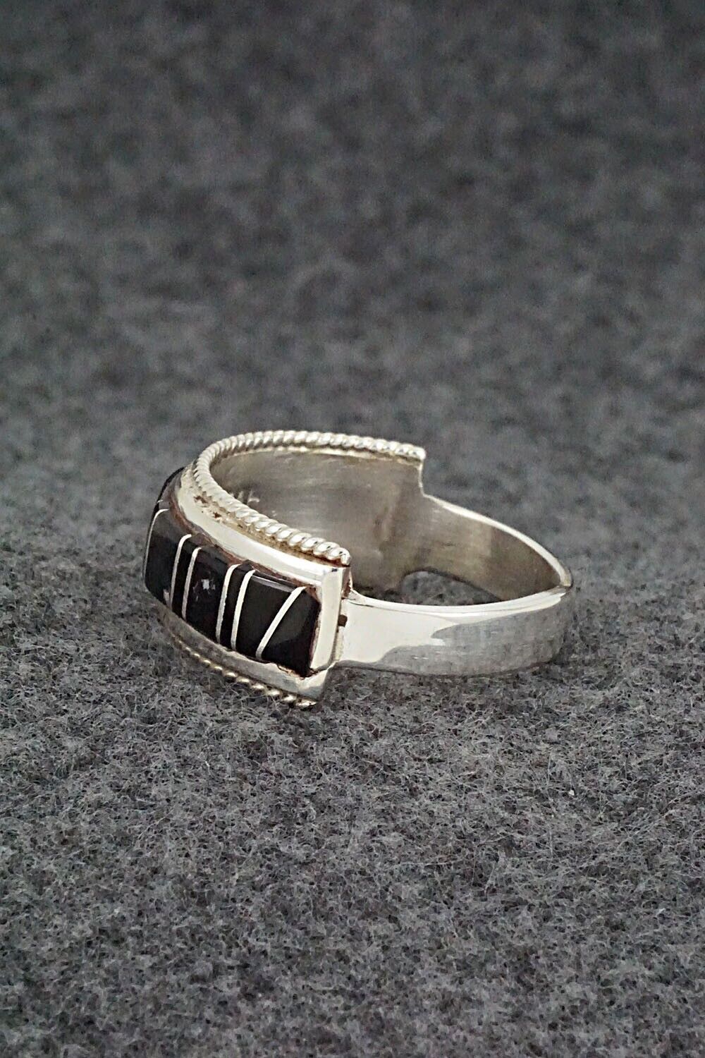 Onyx & Sterling Silver Ring - Deirdre Luna Panteah - Size 14 - Image 3