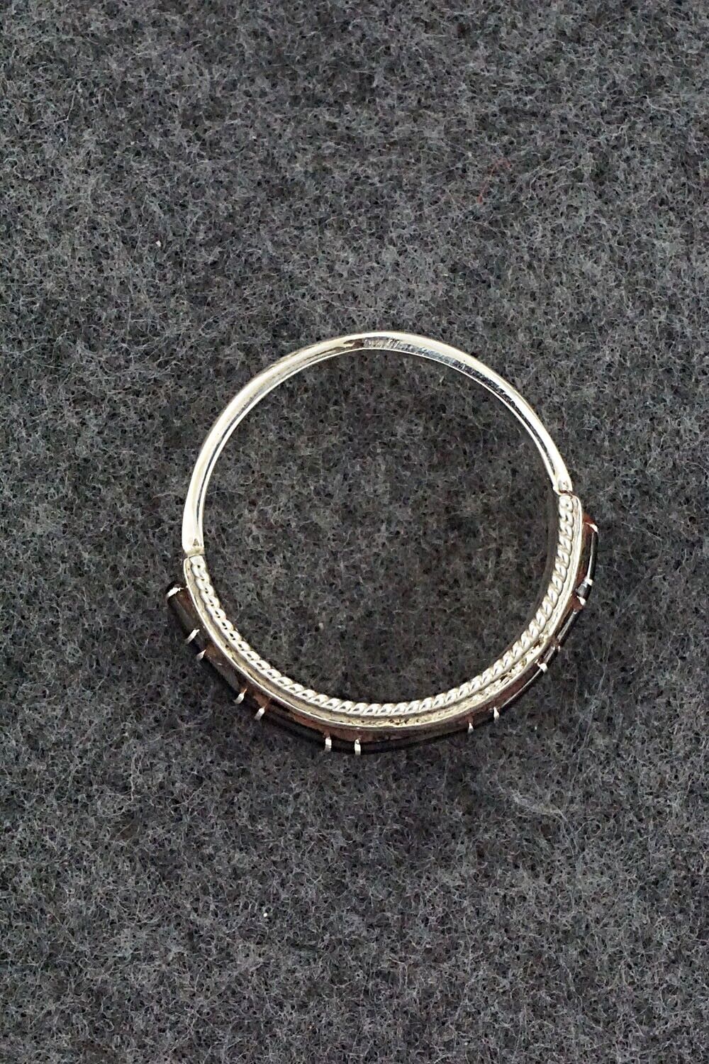 Onyx & Sterling Silver Ring - Deirdre Luna Panteah - Size 14 - Image 7