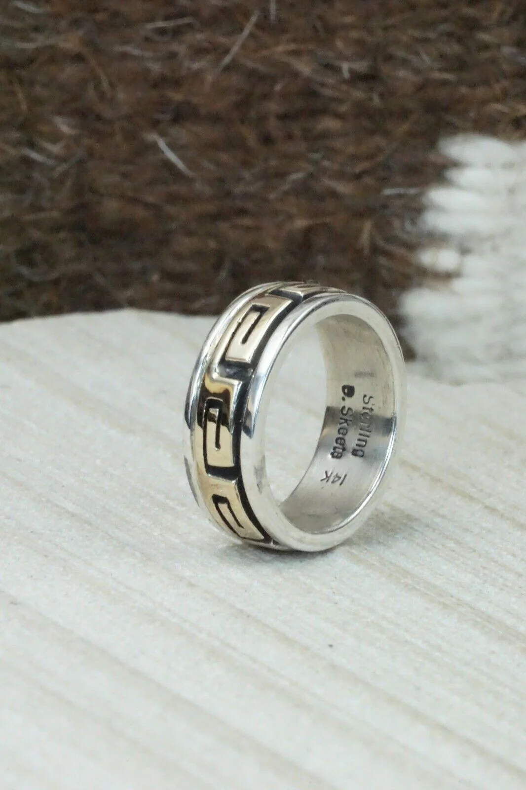Sterling Silver Ring - David Skeets - Size 5 - Image 3
