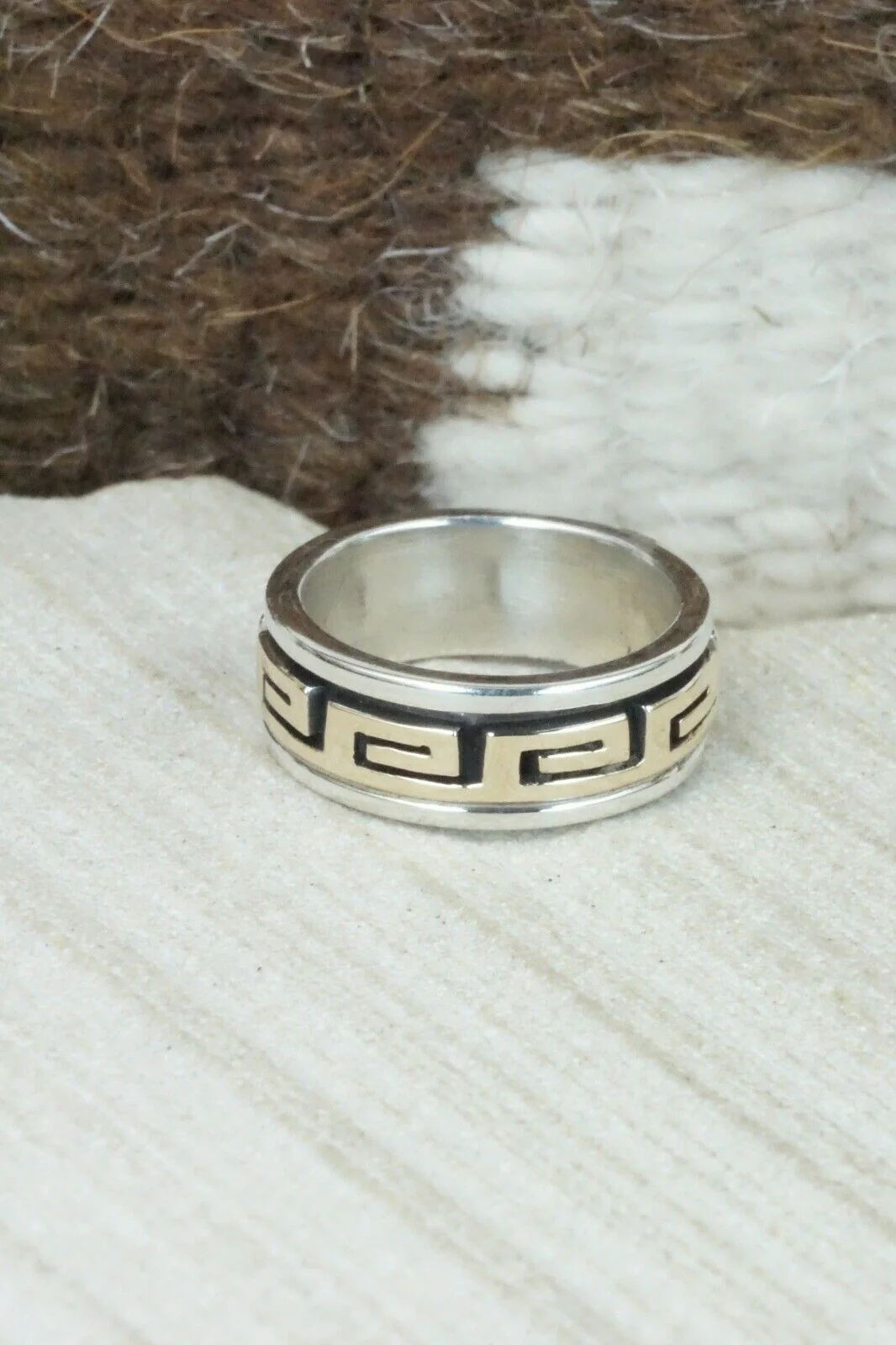 Sterling Silver Ring - David Skeets - Size 5 - Image 6