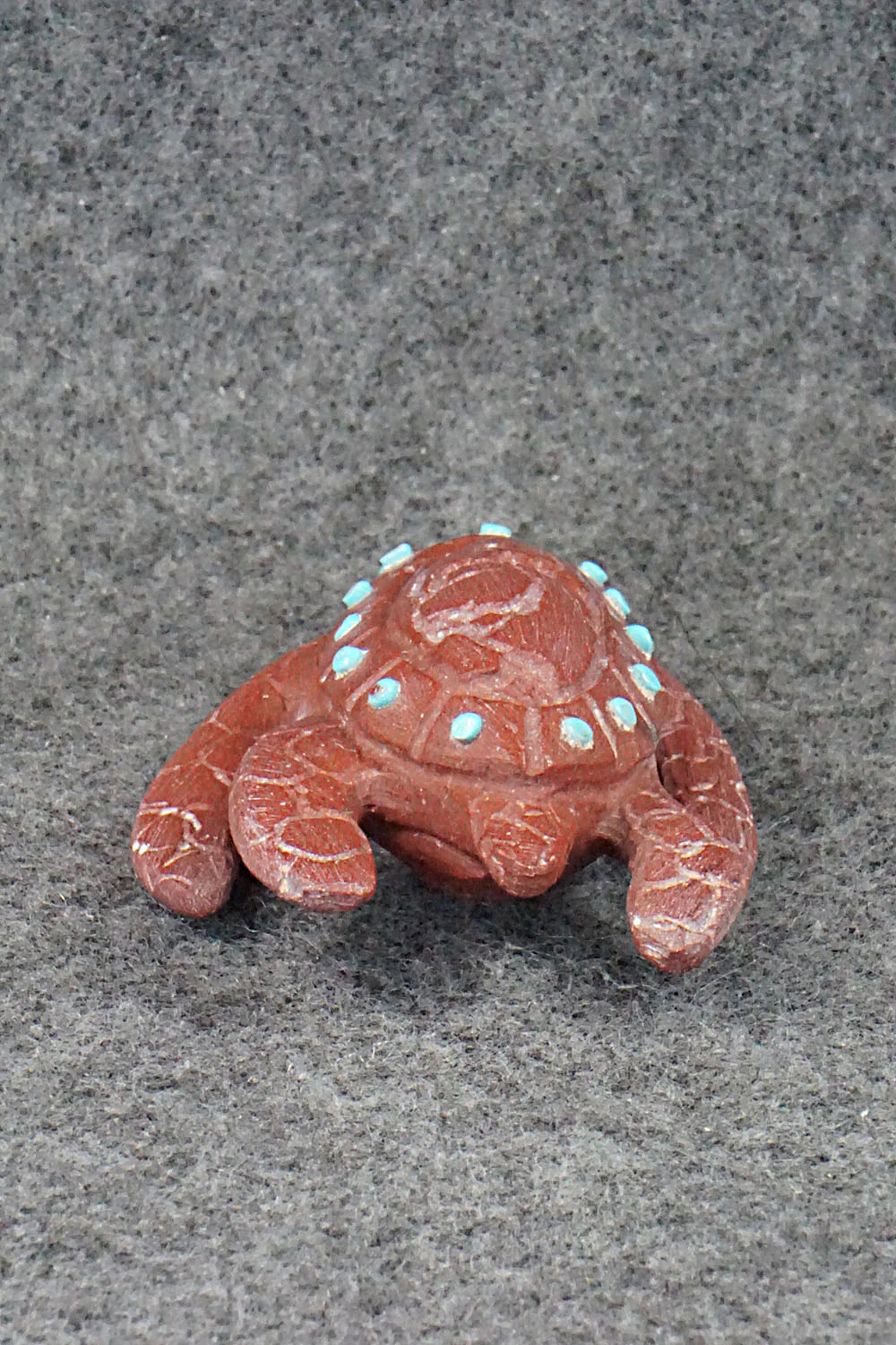 Turtle Zuni Fetish Carving - Carlton Kaamasee - Image 4